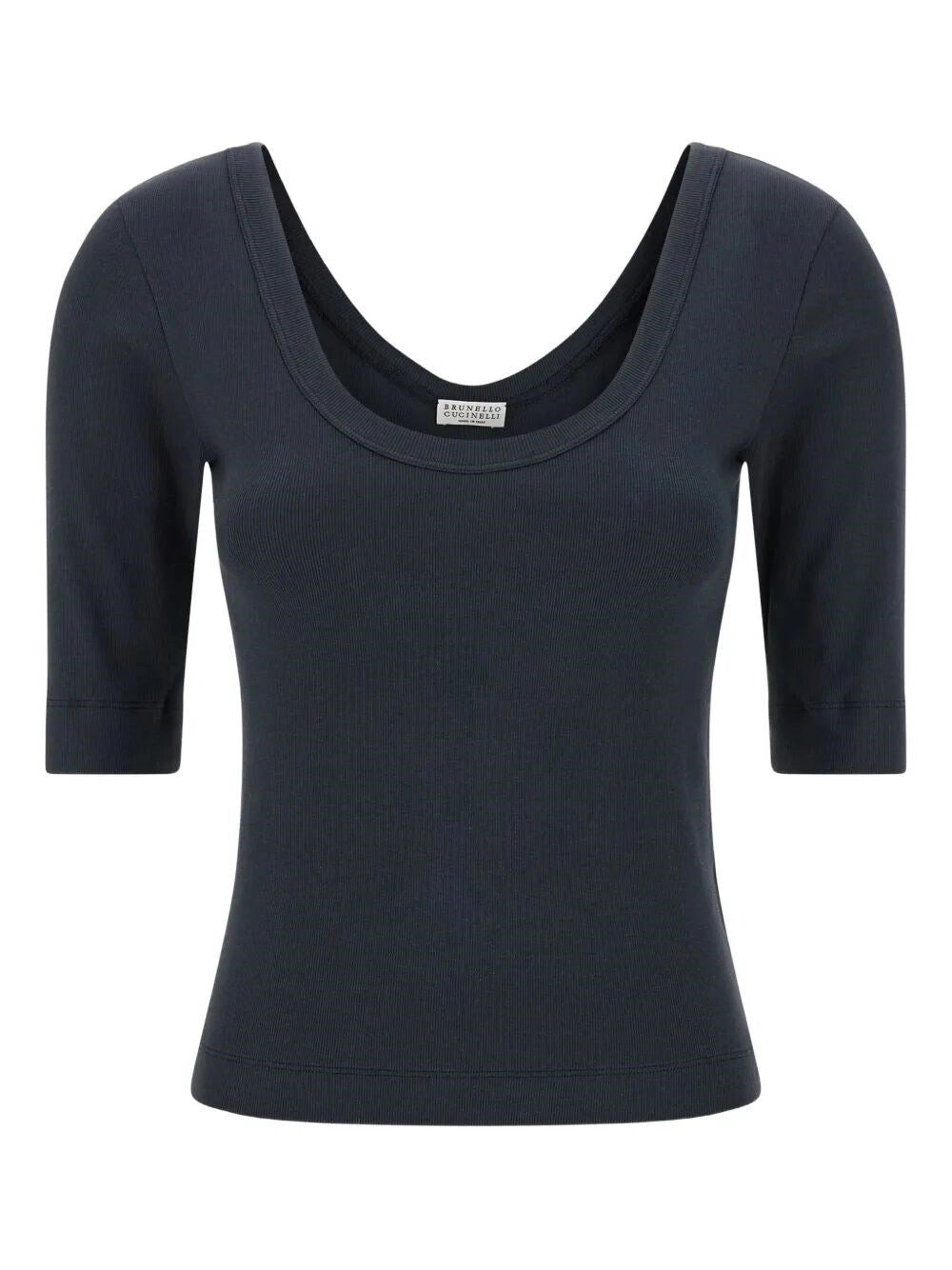 Brunello Cucinelli Women Ribbed Jersey T-Shirt - 1