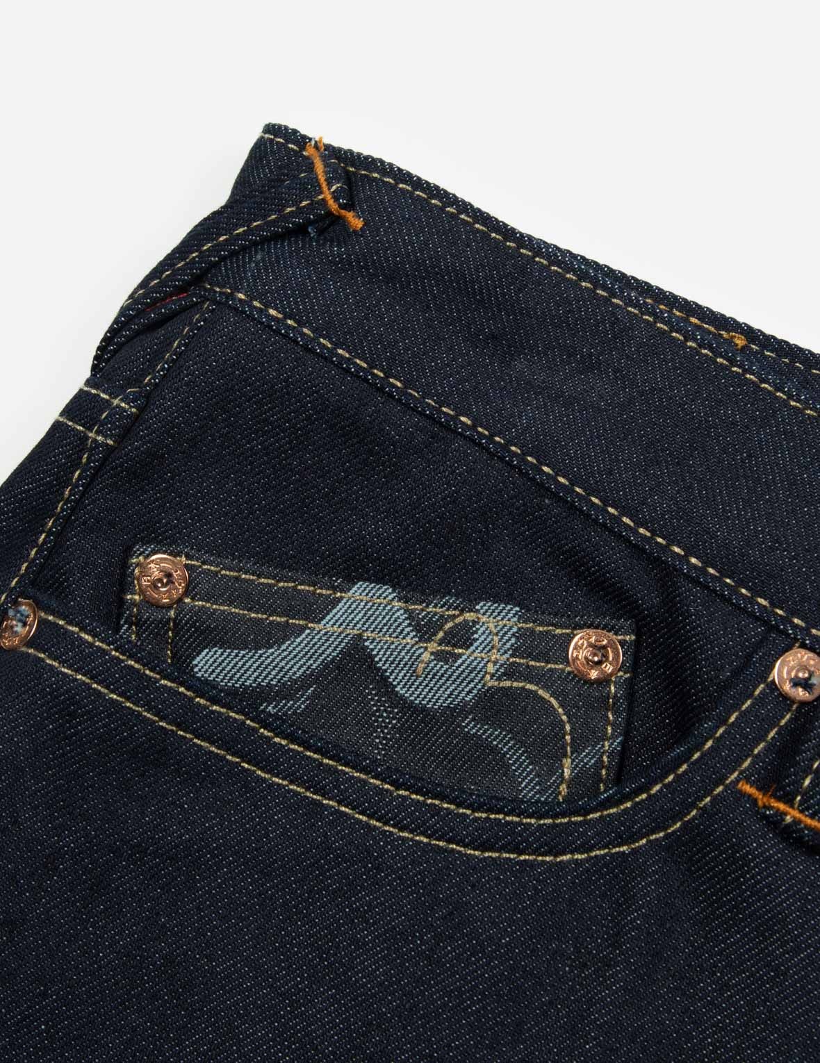 SEAGULL EMBROIDERY BALLOON FIT JEANS - 7