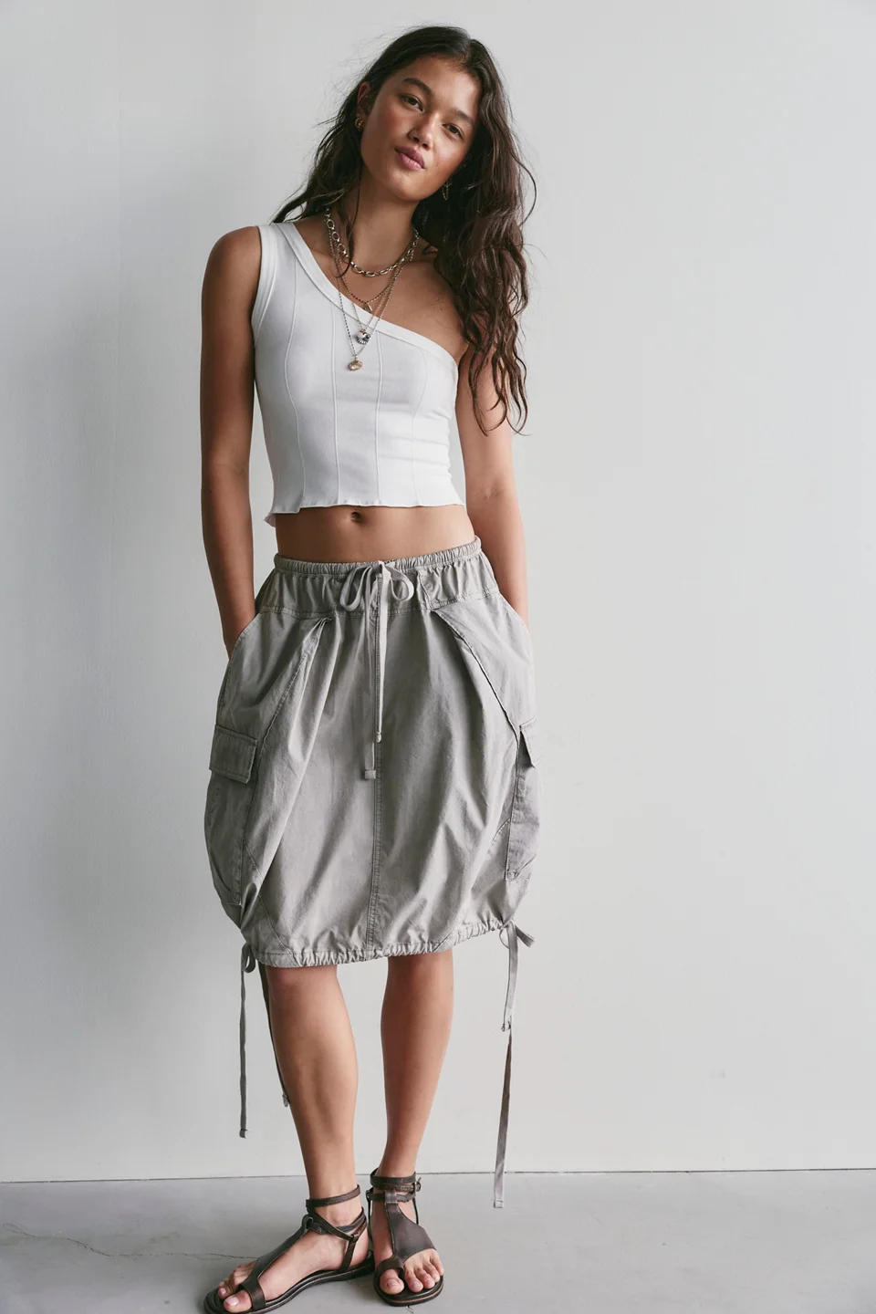 We The Free Arlo Cargo Midi Skirt - 1