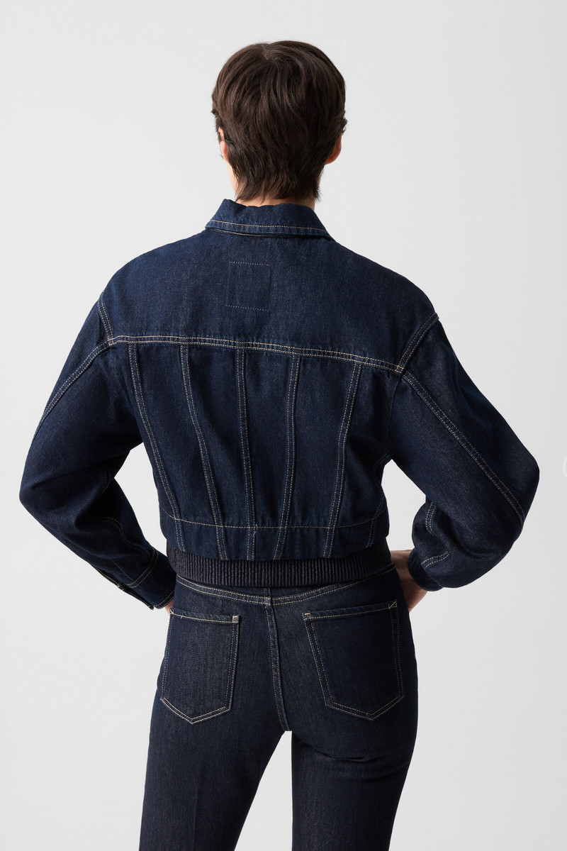 Panya denim jacket in Dark Denim Blue 3