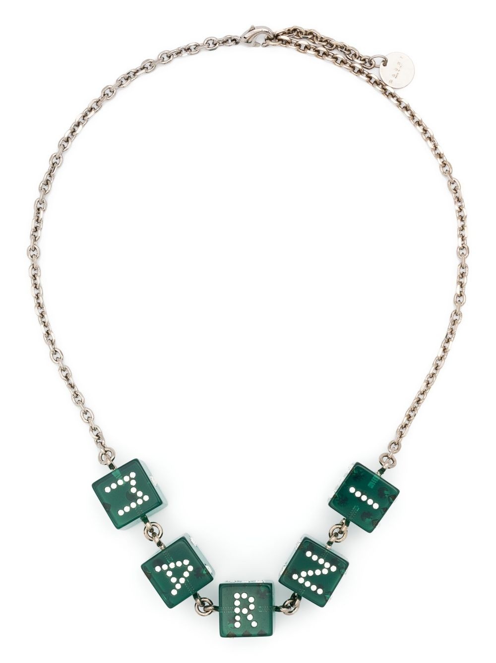logo-embellished necklace - 1