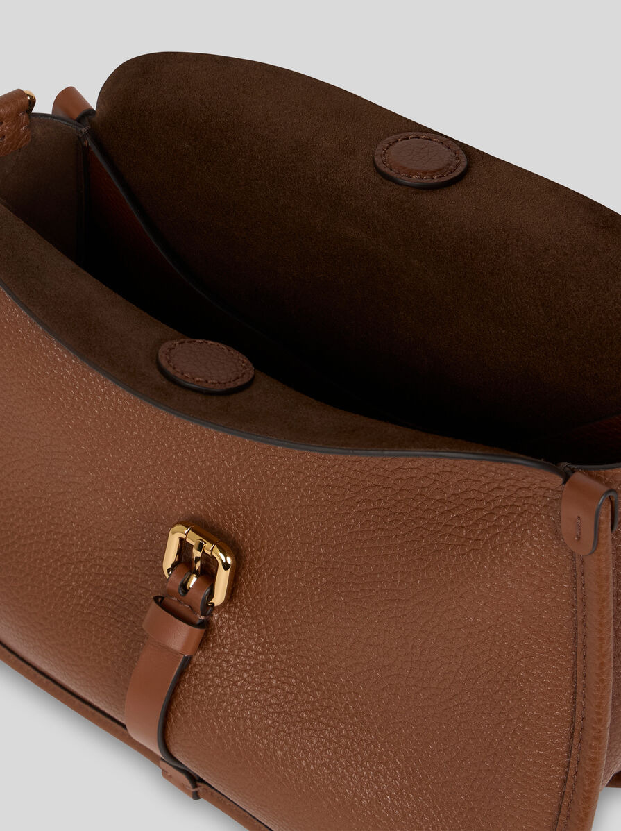MEDIUM LEATHER PONY BAG - 3