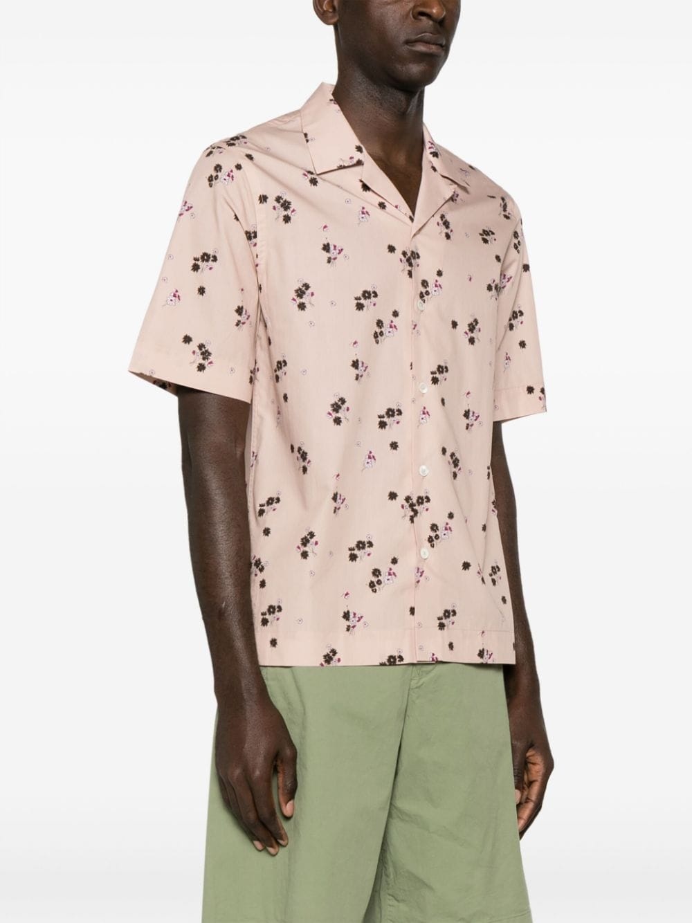 floral-print short-sleeve shirt - 3