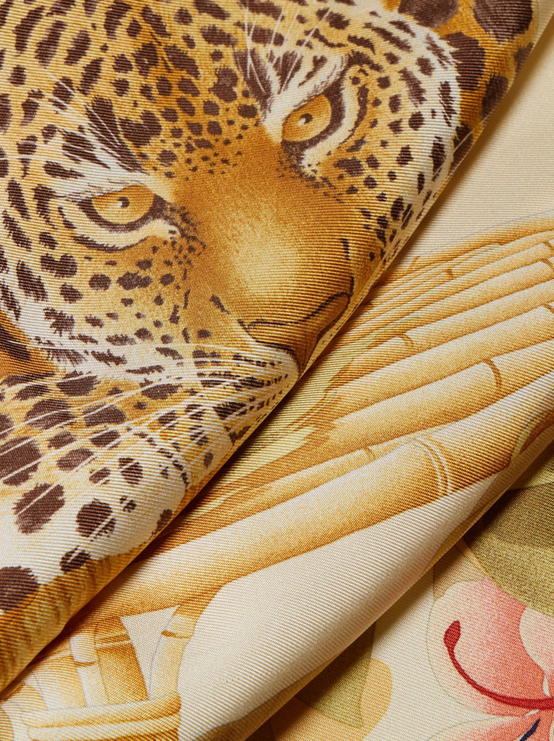 FERRAGAMO Jungle print silk scarf outlook