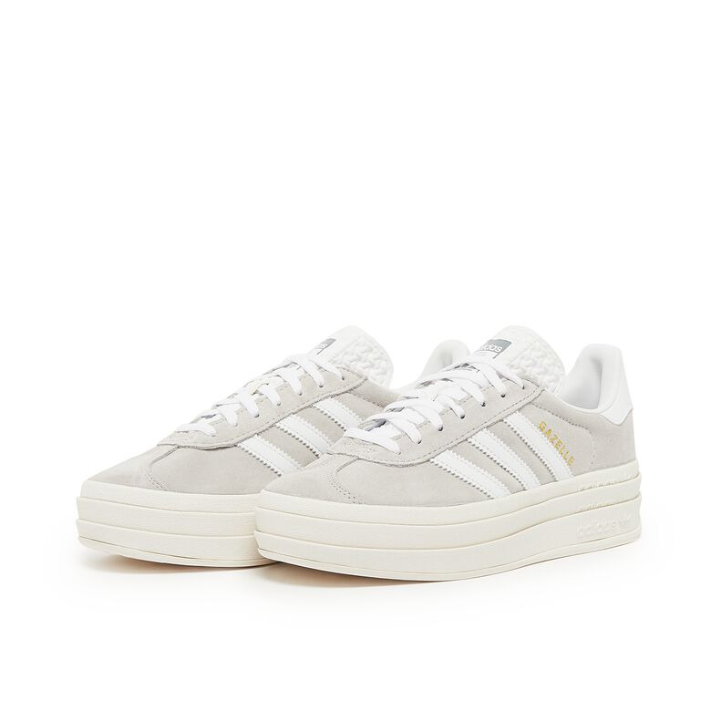 (WMNS) adidas Gazelle Bold 'Grey White' HQ6893 - 4