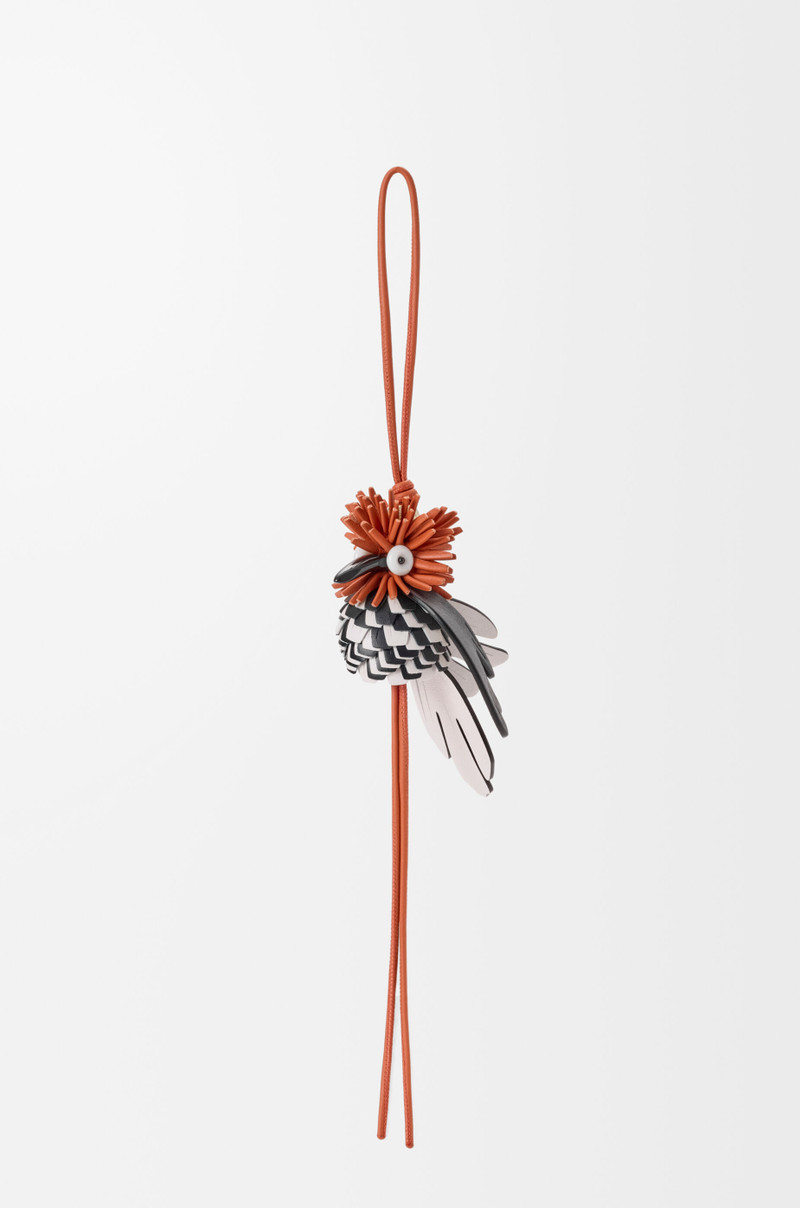 Hoopoe bird charm in classic calfskin 1