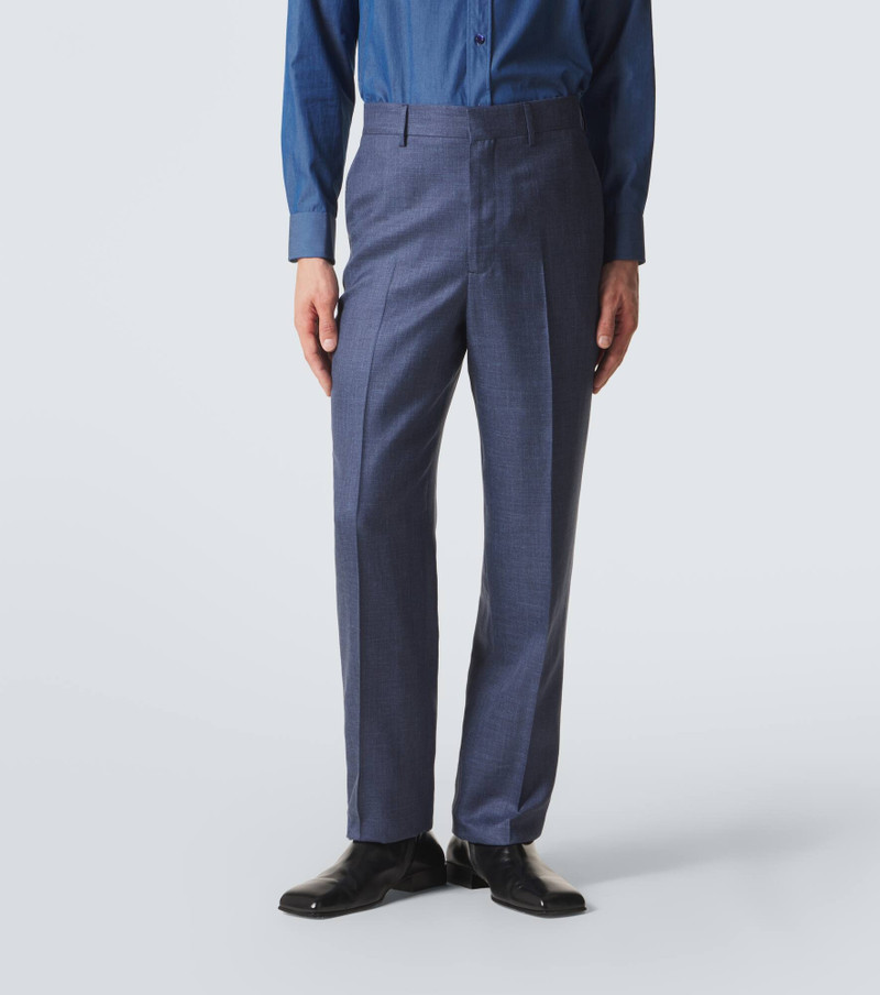 Wool, silk, and linen suit pants 3