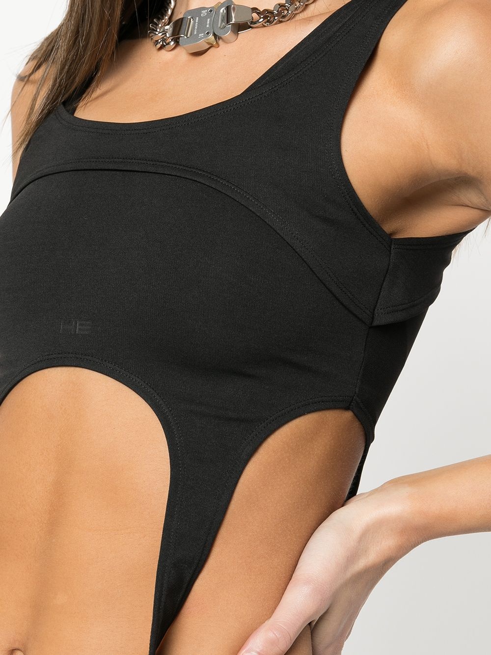 U-neck cropped tank top - 5