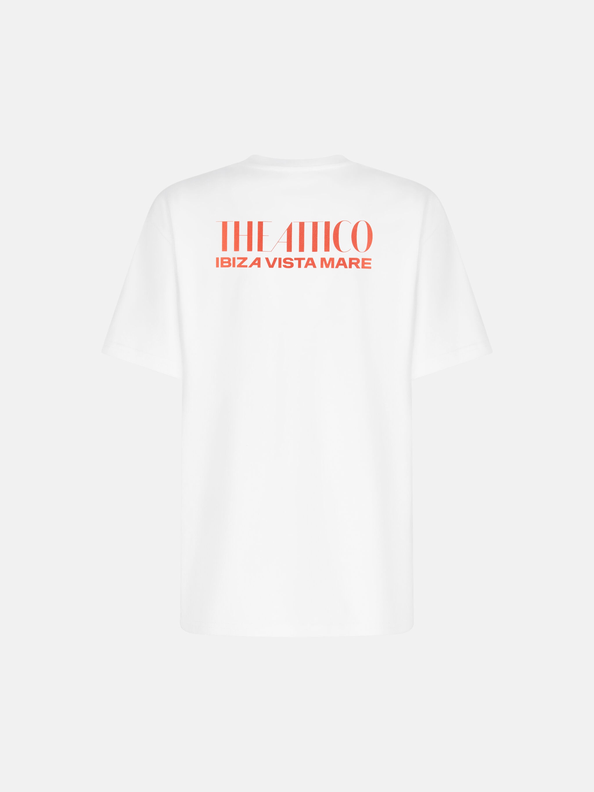 ''IBIZA VISTA MARE'' T-SHIRT WHITE, BRIGHT RED AND LIGHT BLUE - 2