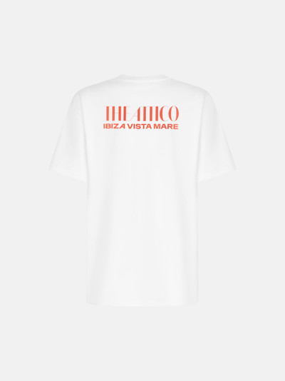 THE ATTICO ''IBIZA VISTA MARE'' T-SHIRT WHITE, BRIGHT RED AND LIGHT BLUE outlook