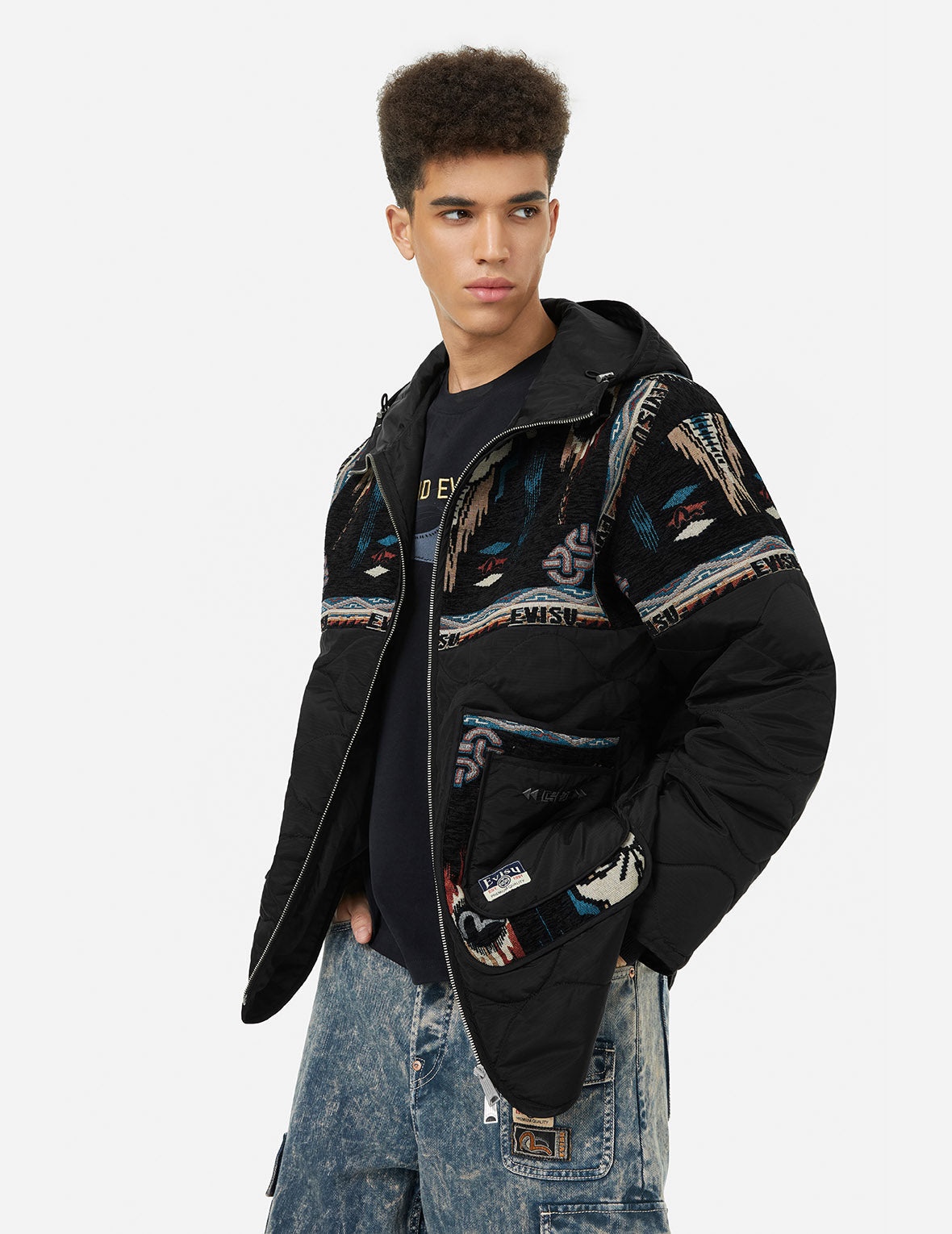 Chimayo Tapestry Jacquard　Relax Fit Quilted Jacket - 5