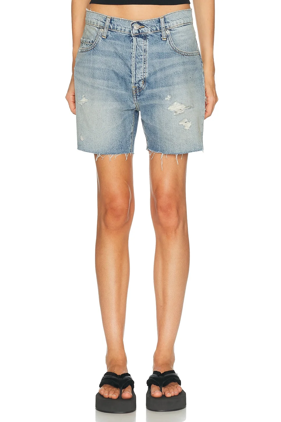 Emmett Boyfriend Denim Short - 1