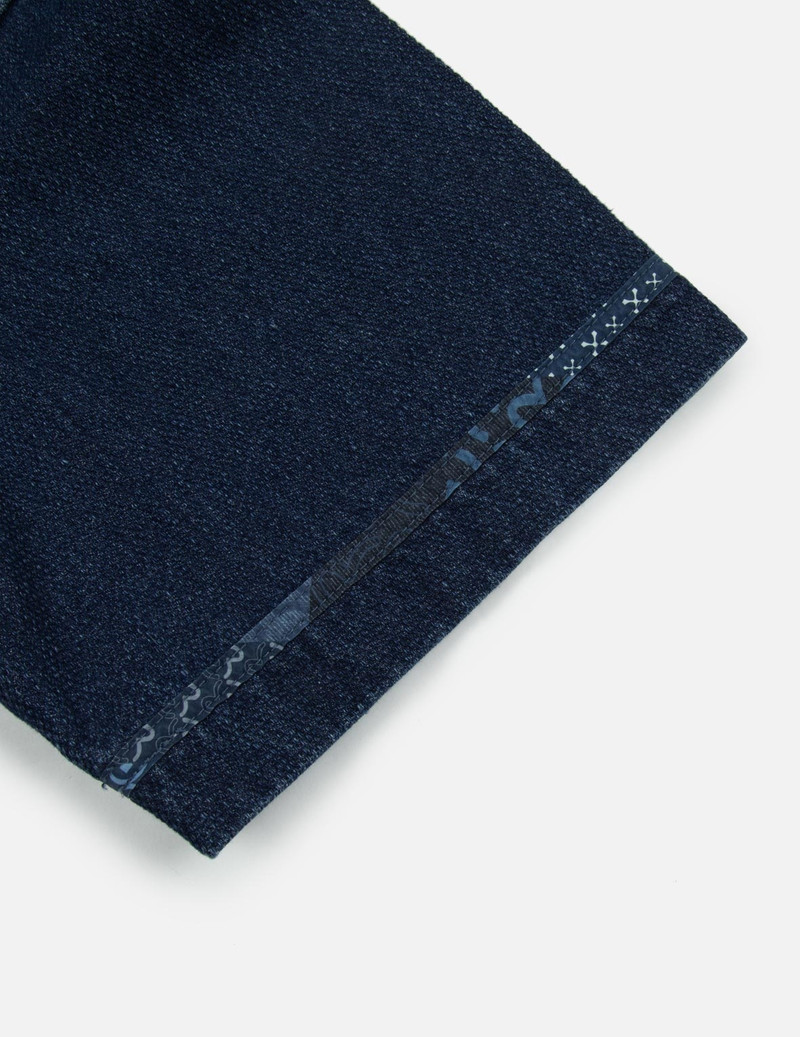 KAMON APPLIQUÉ EMBROIDERY LOOSE FIT DENIM KIMONO 12