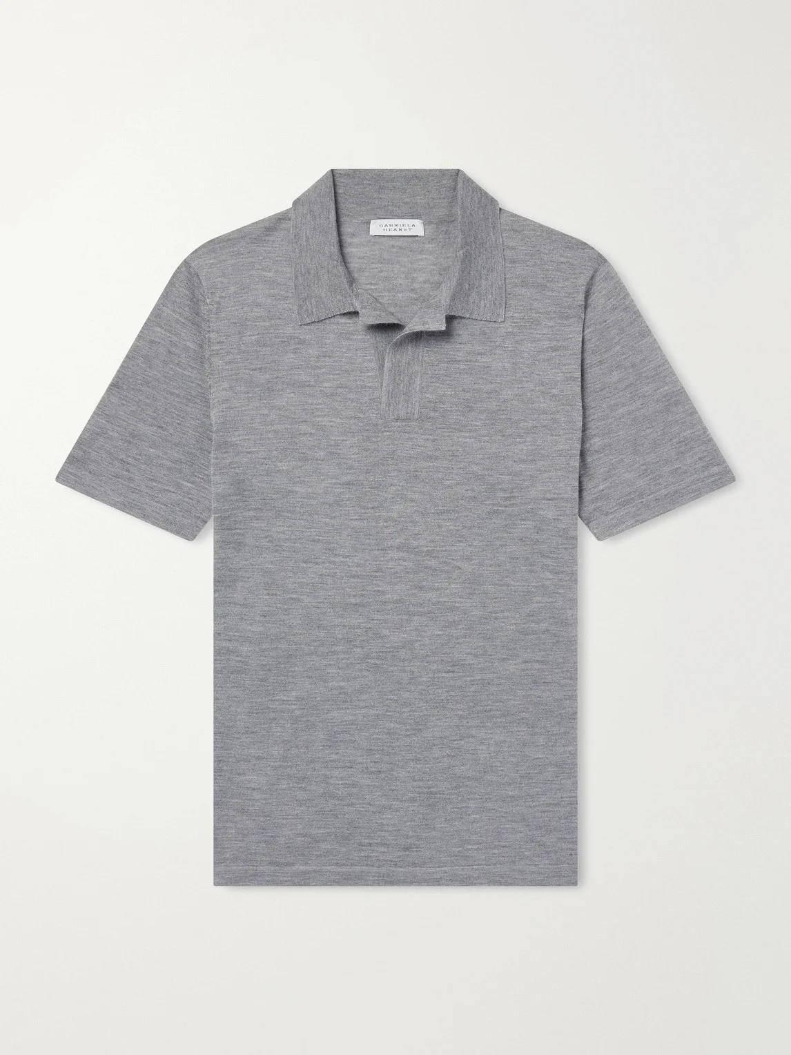 Stendhal Cashmere and Silk-Blend Polo Shirt - 1