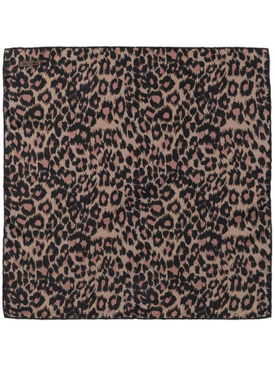 TOM FORD leopard-print silk foulard outlook