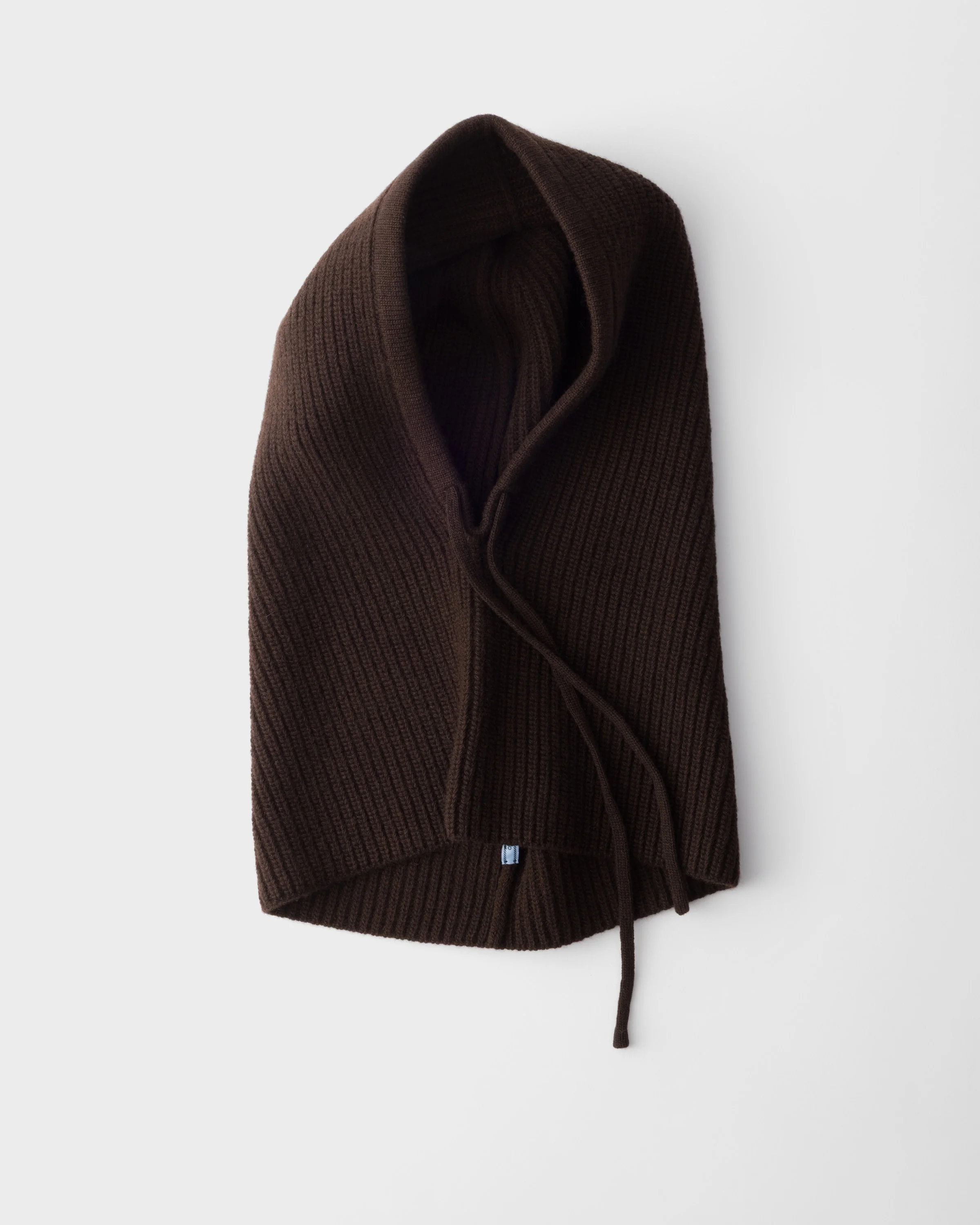 Wool and cashmere knit hood - 1