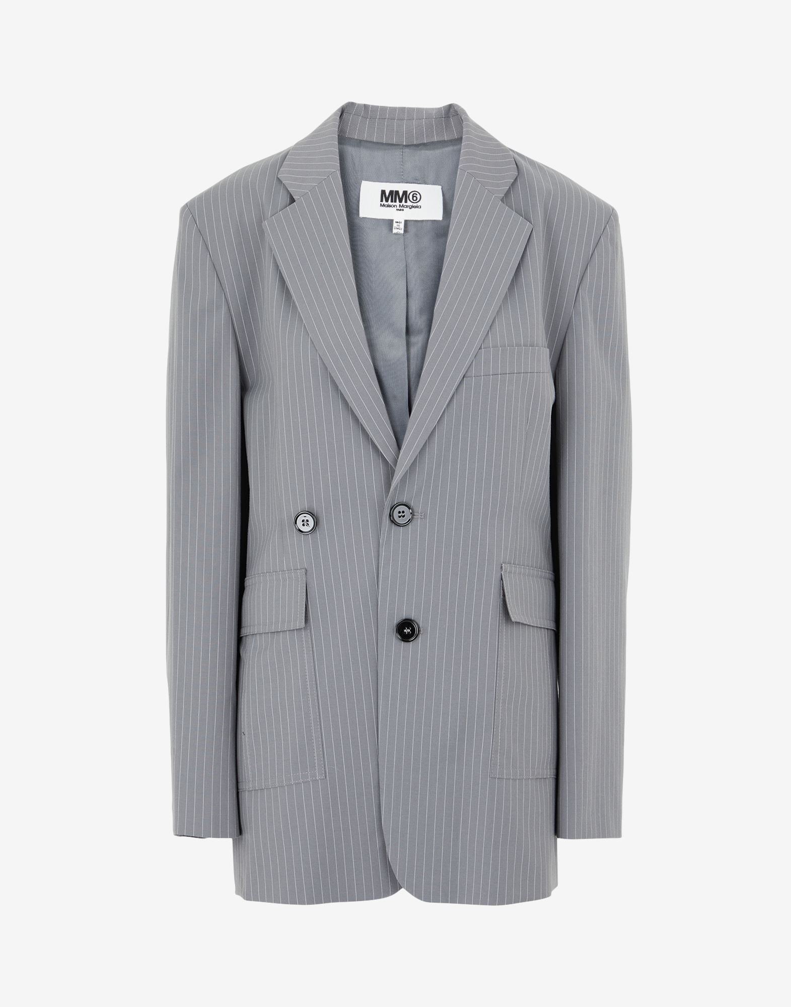 Pinstriped blazer - 1