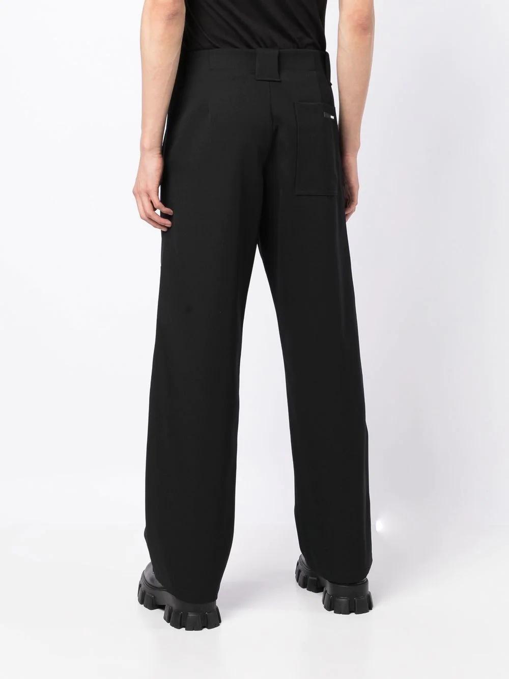 contrast-stitch trousers - 4