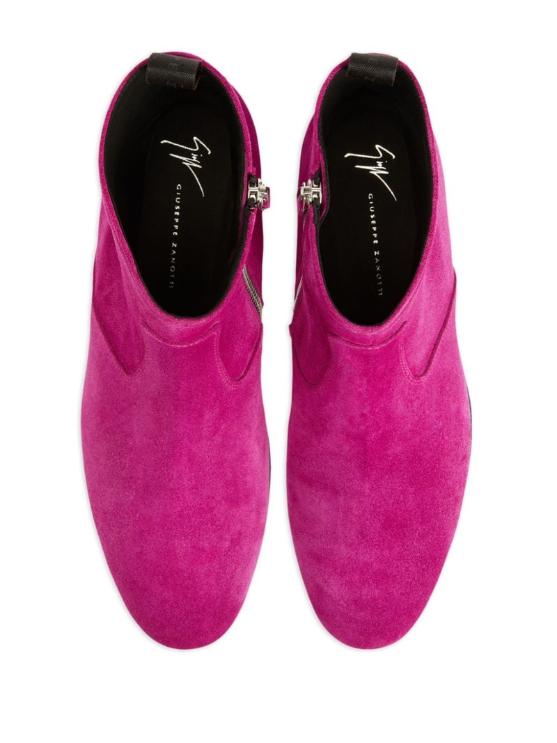 Ron panelled suede ankle boots 4