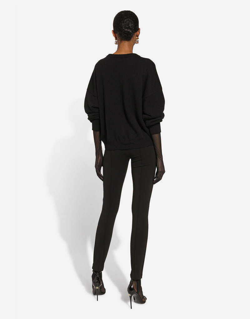 Dolce&Gabbana 로고를 가진 Cashmere 스웨터 3