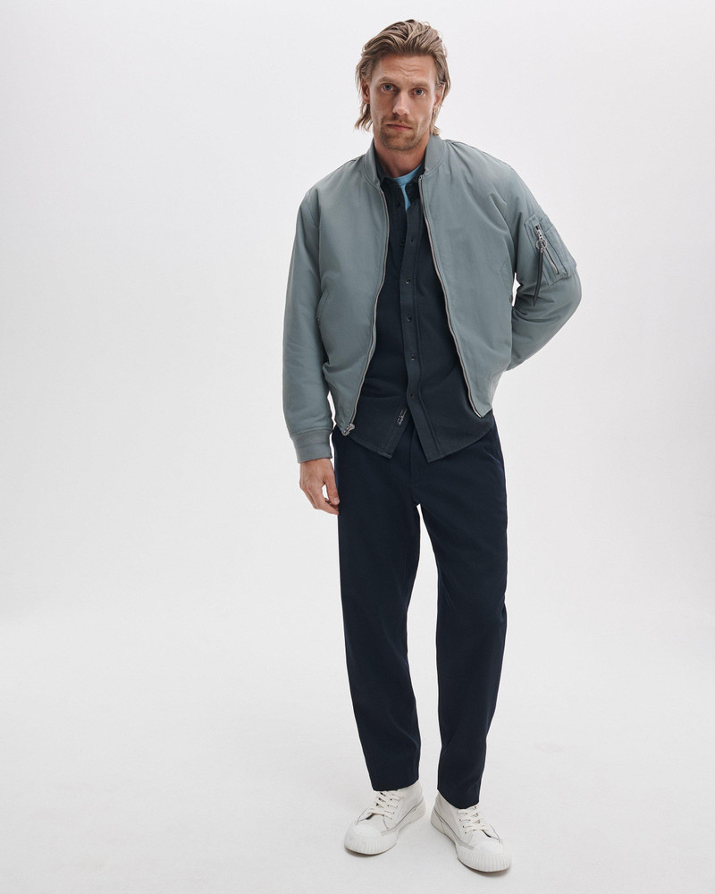 rag & bone Tomlin Knit Cotton Shirt outlook