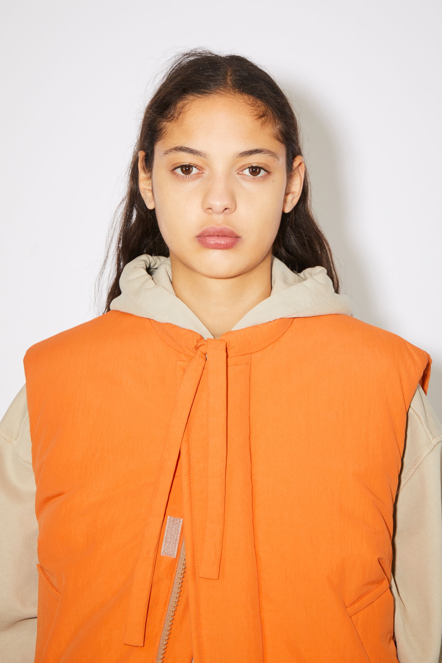 Padded nylon vest - Pumpkin orange - 6