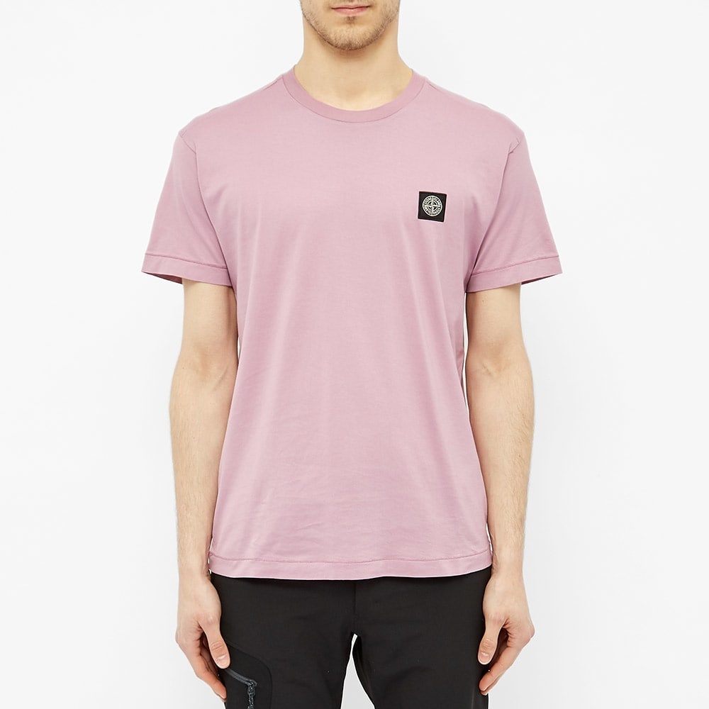 Stone Island Garment Dyed Patch Logo Tee - 3