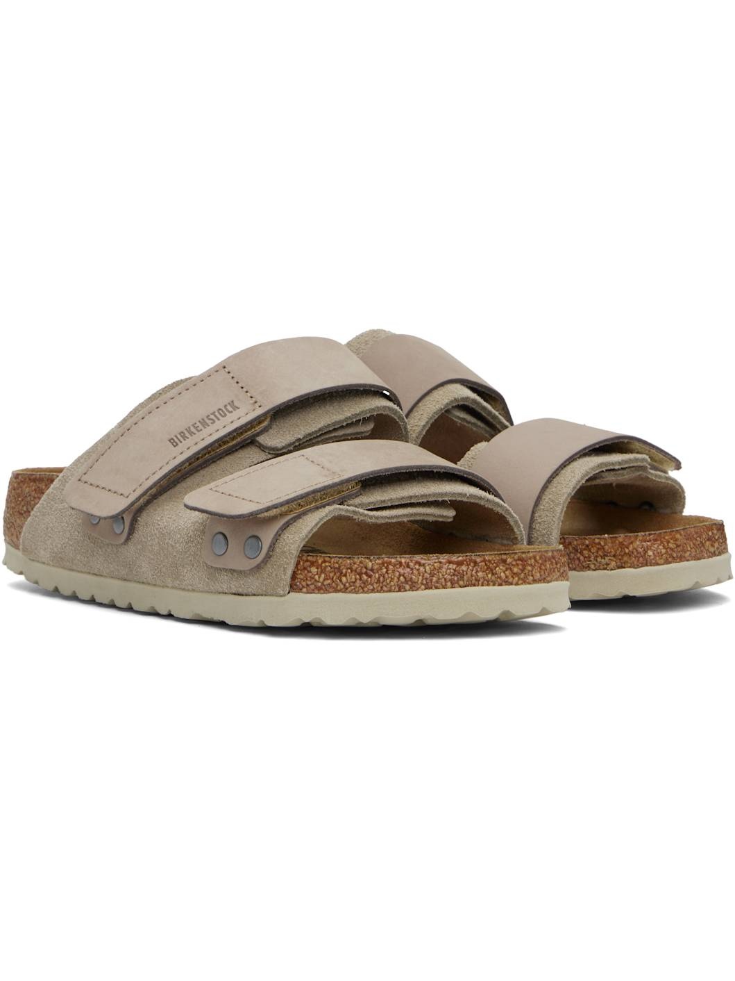 Taupe Narrow Uji Sandals - 4