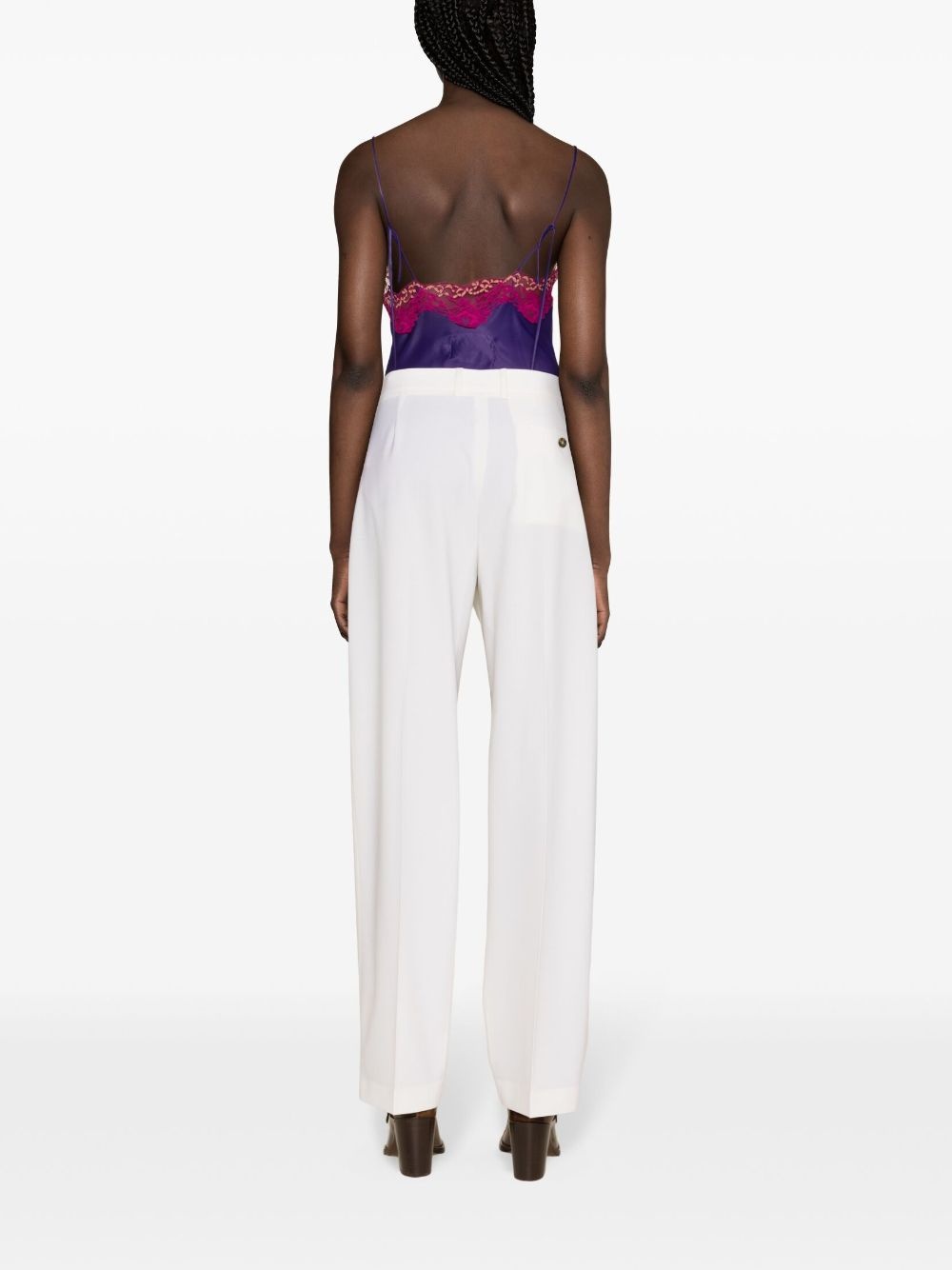 pleated tailored wool trousers - 4
