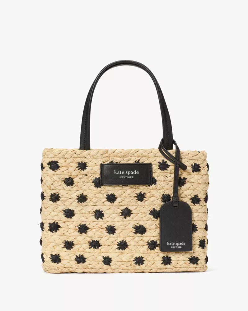 On Purpose Straw Small Tote Bag 1