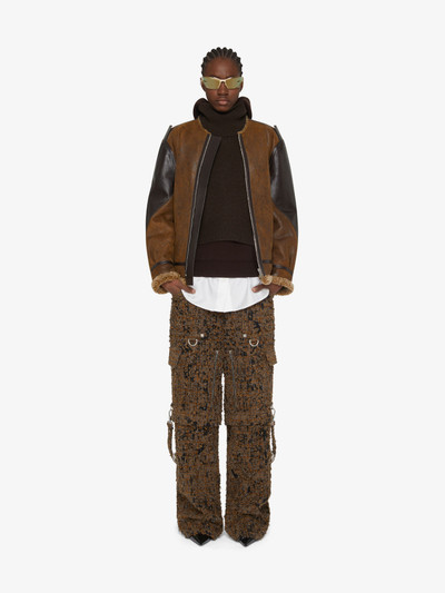 Givenchy TWO IN ONE DETACHABLE PANTS IN DESTROYED CHECKS WITH SUSPENDERS outlook