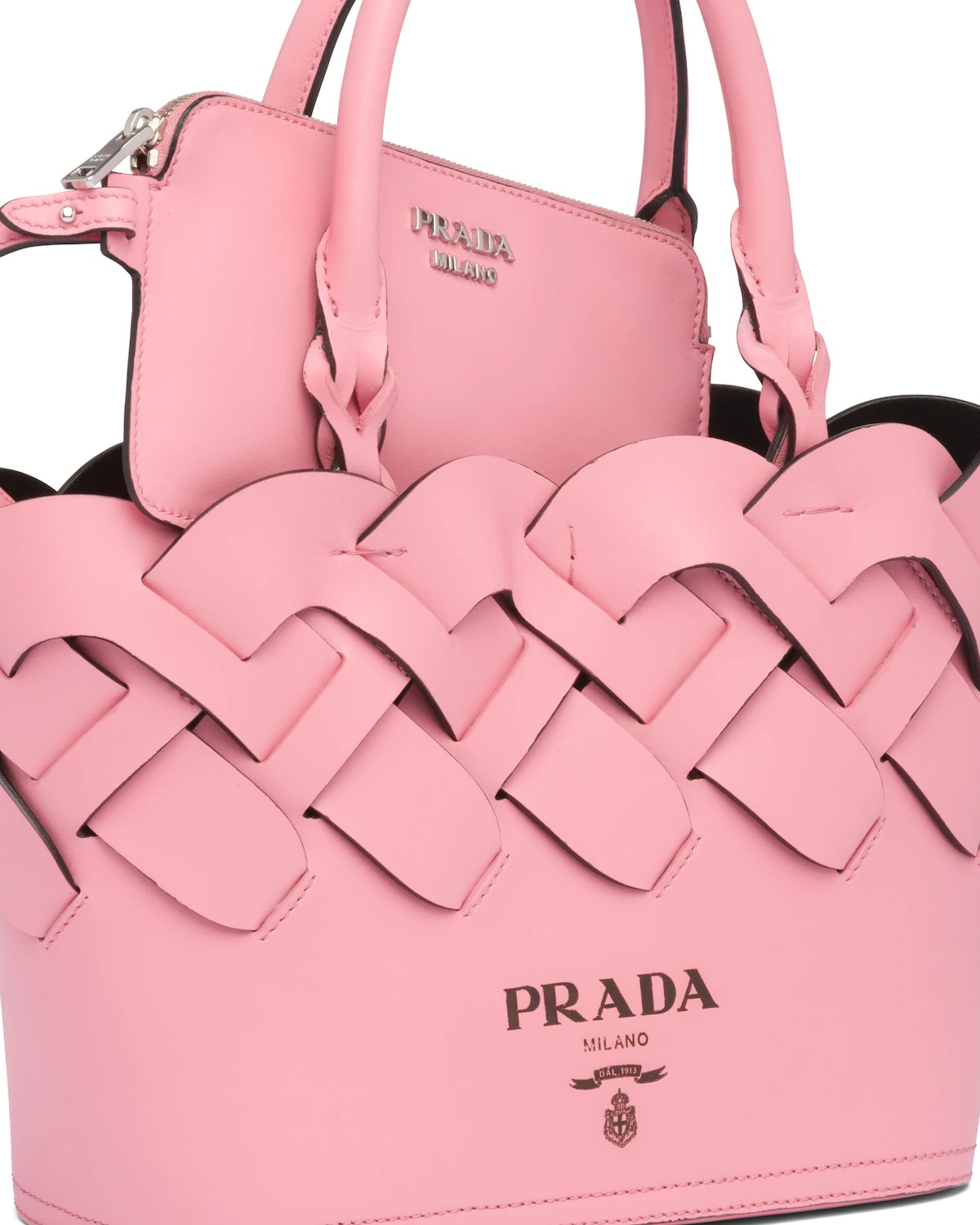 Leather Prada Tress Tote - 5