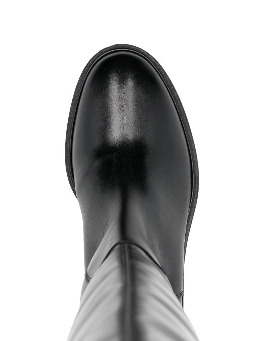 knee-high leather boots - 4