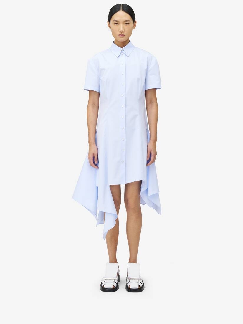 Asymmetric Shirt Dress - 3