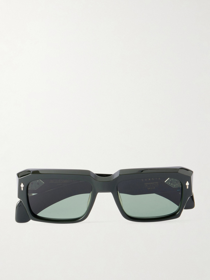 Dakota Rectangular-Frame Acetate Sunglasses 1