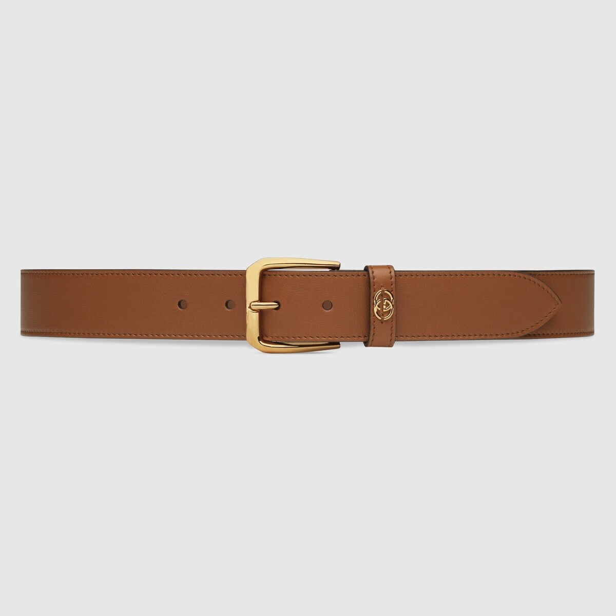 Belt with square buckle and Interlocking G - 1