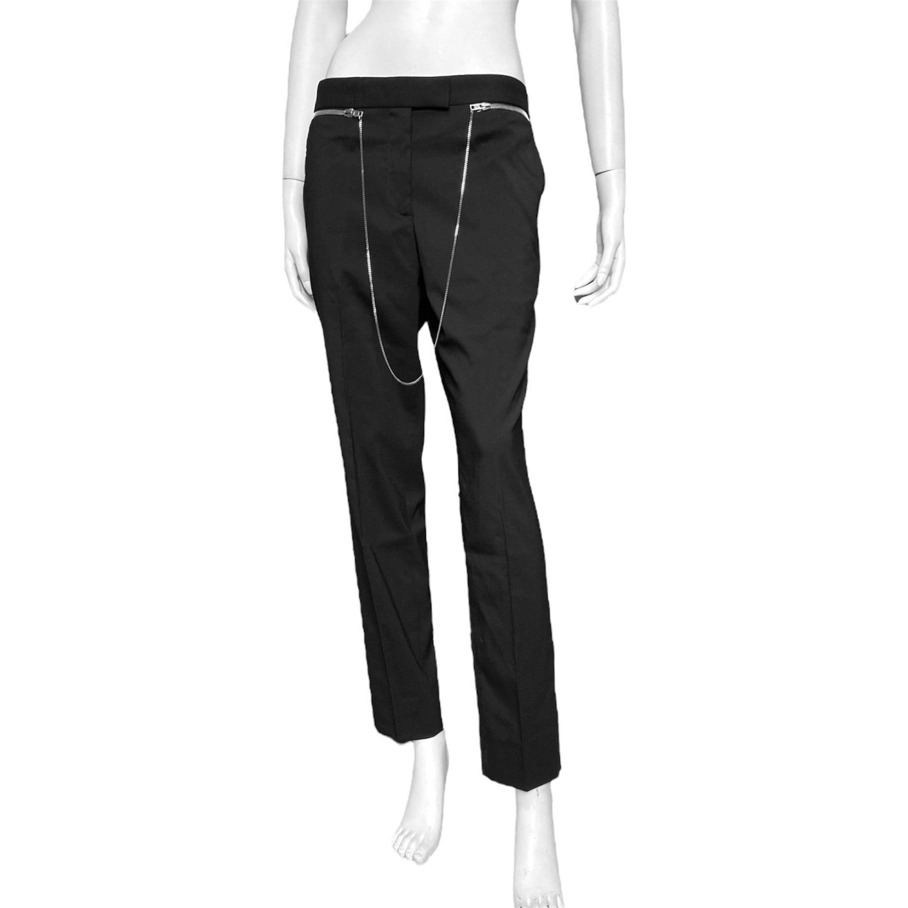 Jean paul gaultier bumster chain zipper pants  44 - 2
