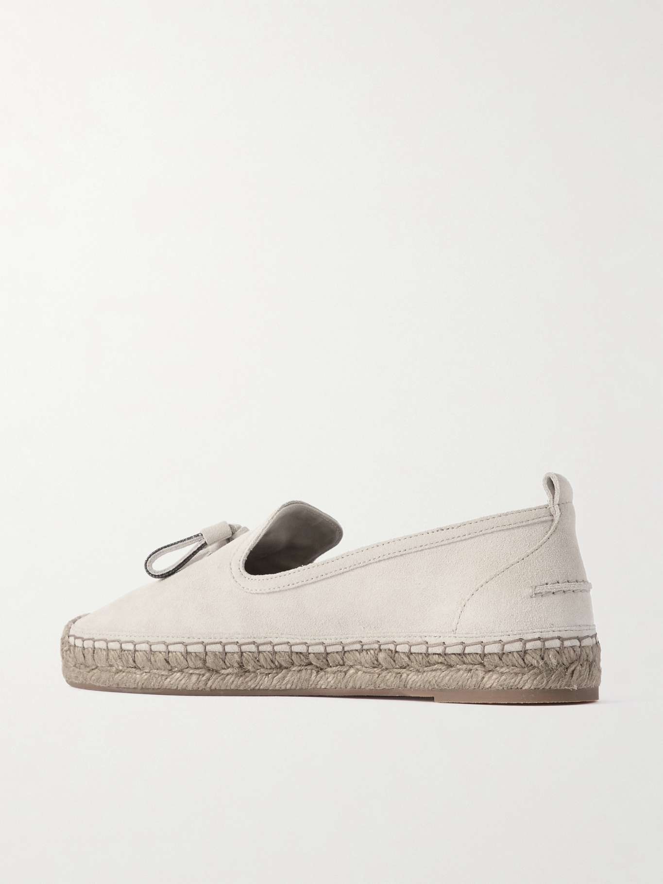 Bead-embellished suede espadrilles - 3