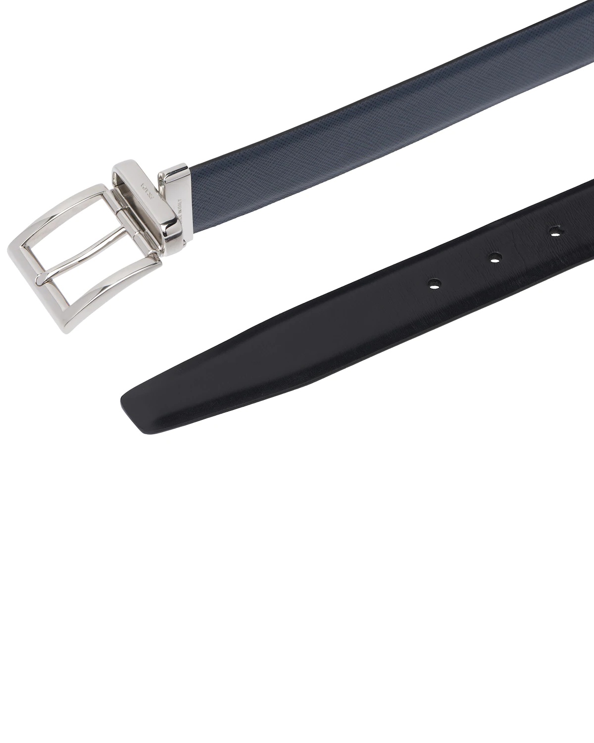 Saffiano Leather Reversible Belt - 2