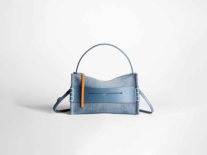 LOAFER BAG IN MID-BLUE DENIM 1