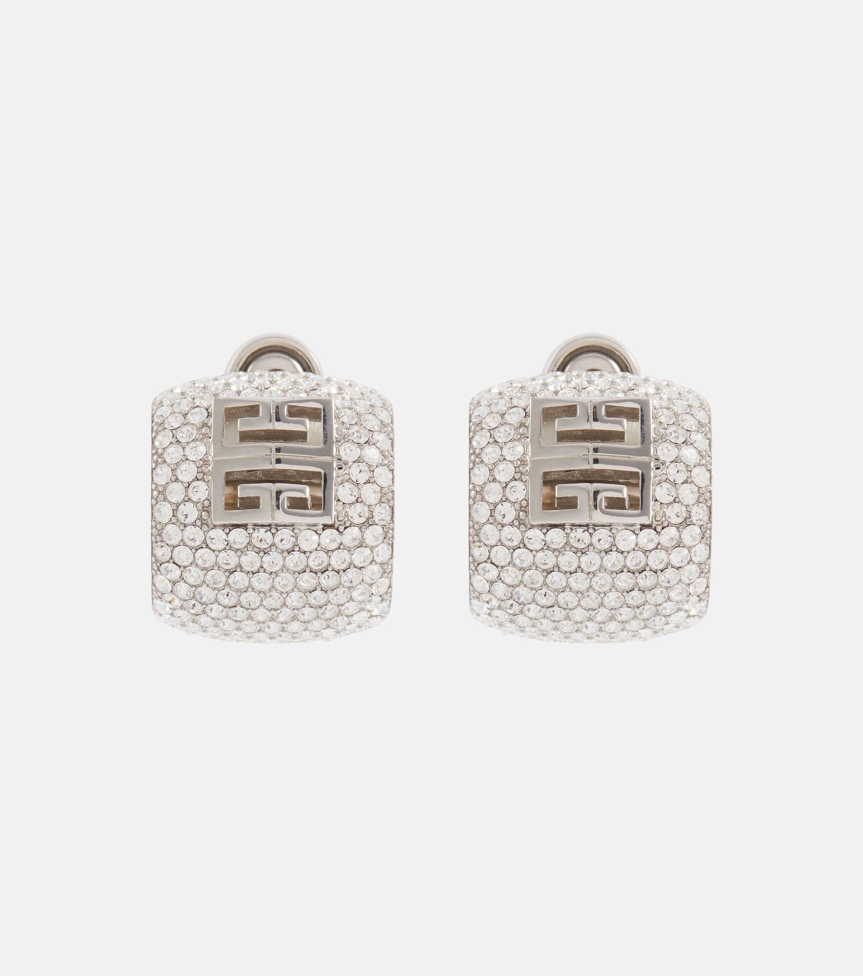 4G crystal-embellished earrings - 1