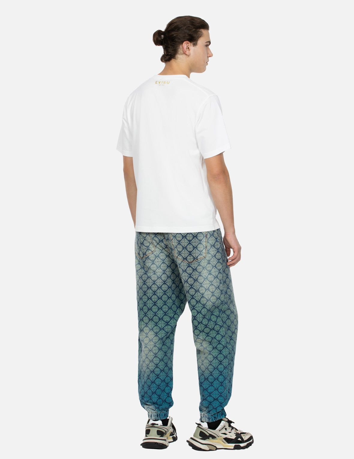 KAMON AND LOGO FOIL PRINT REGULAR FIT T-SHIRT - 4