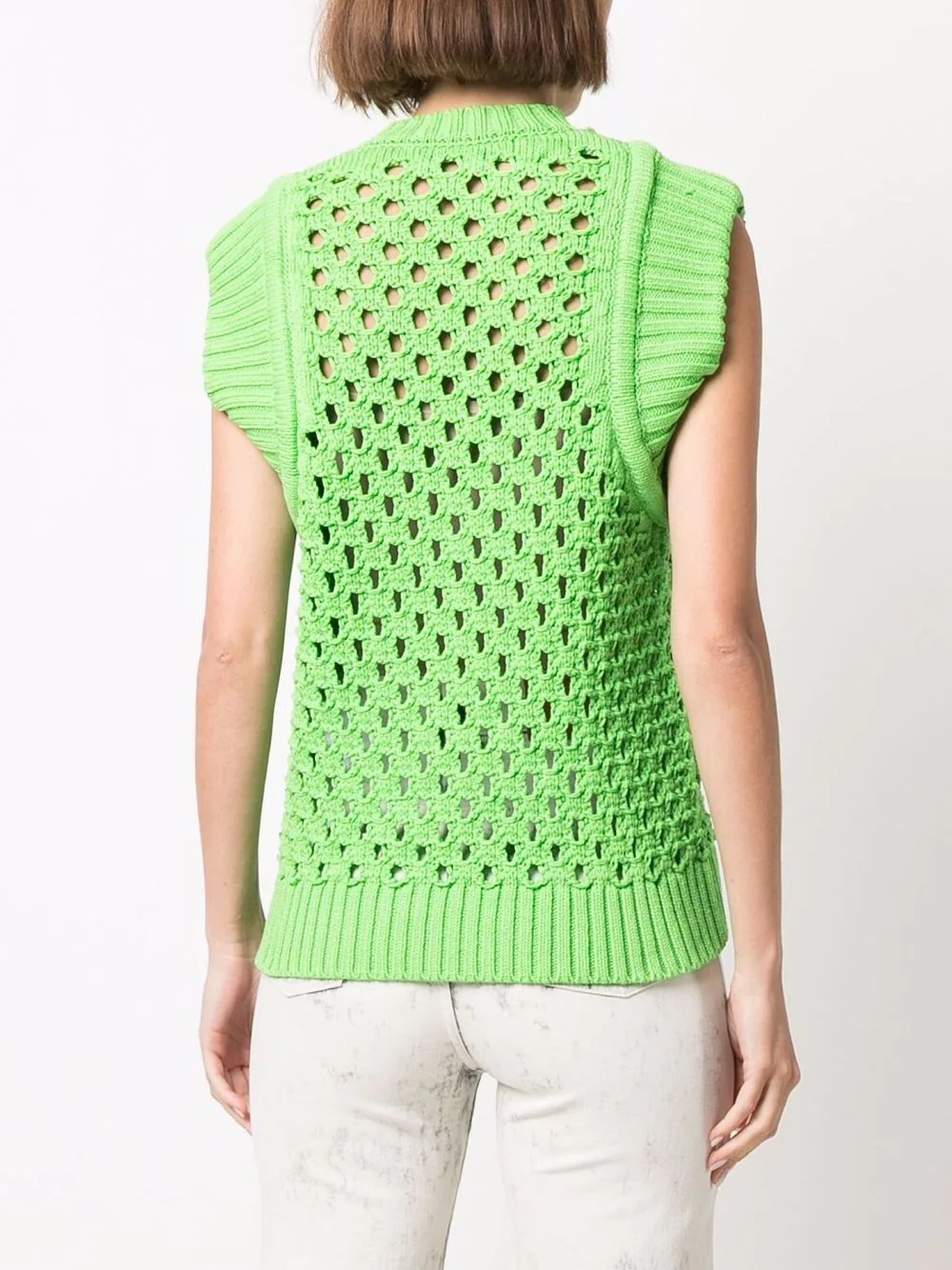 crochet knit vest - 4