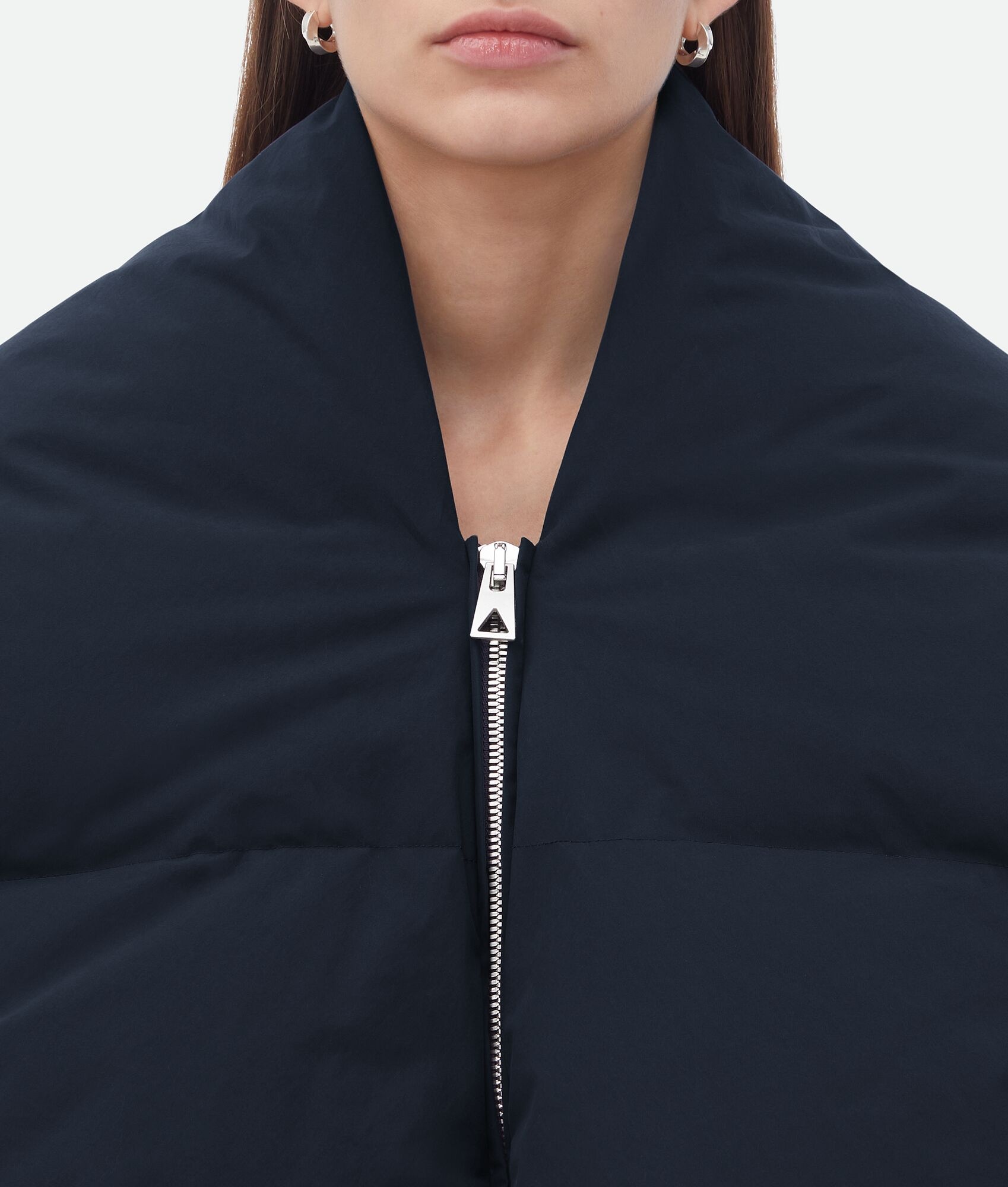 Frosted Poplin Cropped Puffer Jacket - 4