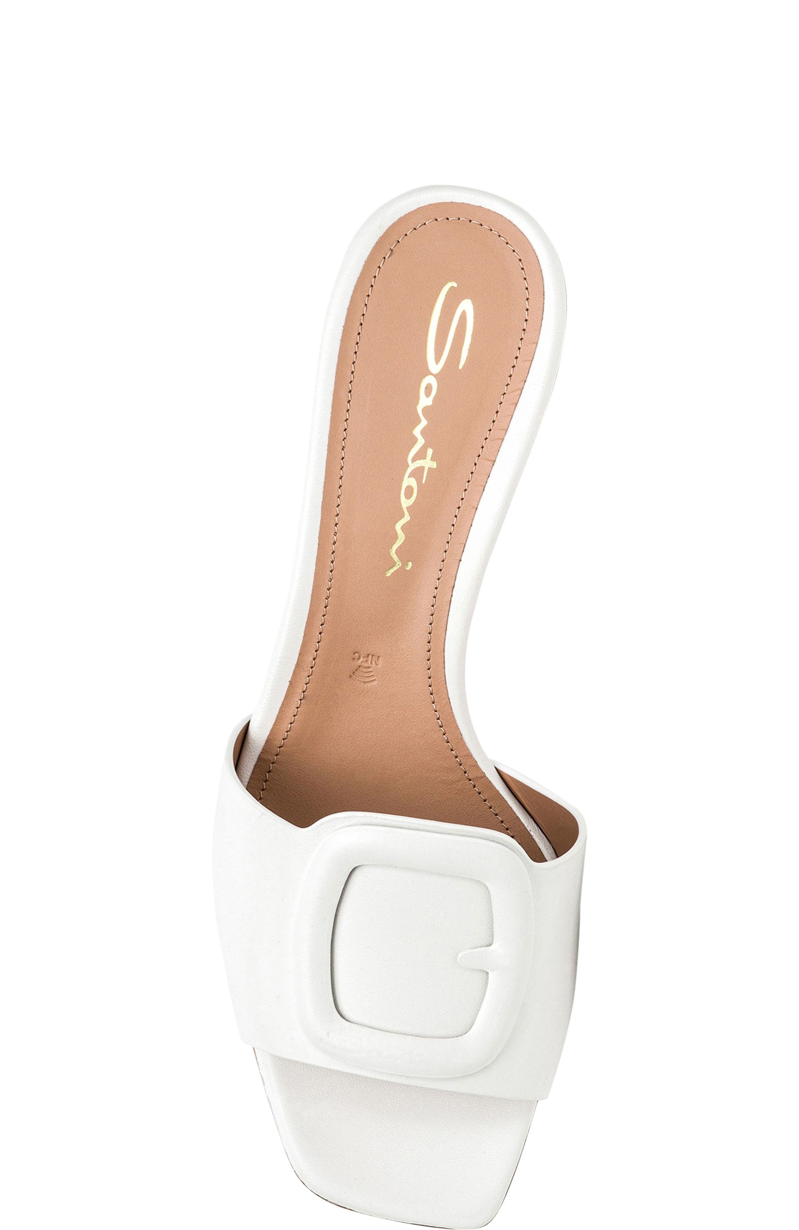 Santoni Women's mid-heel sandal in White at Nordstrom - 5