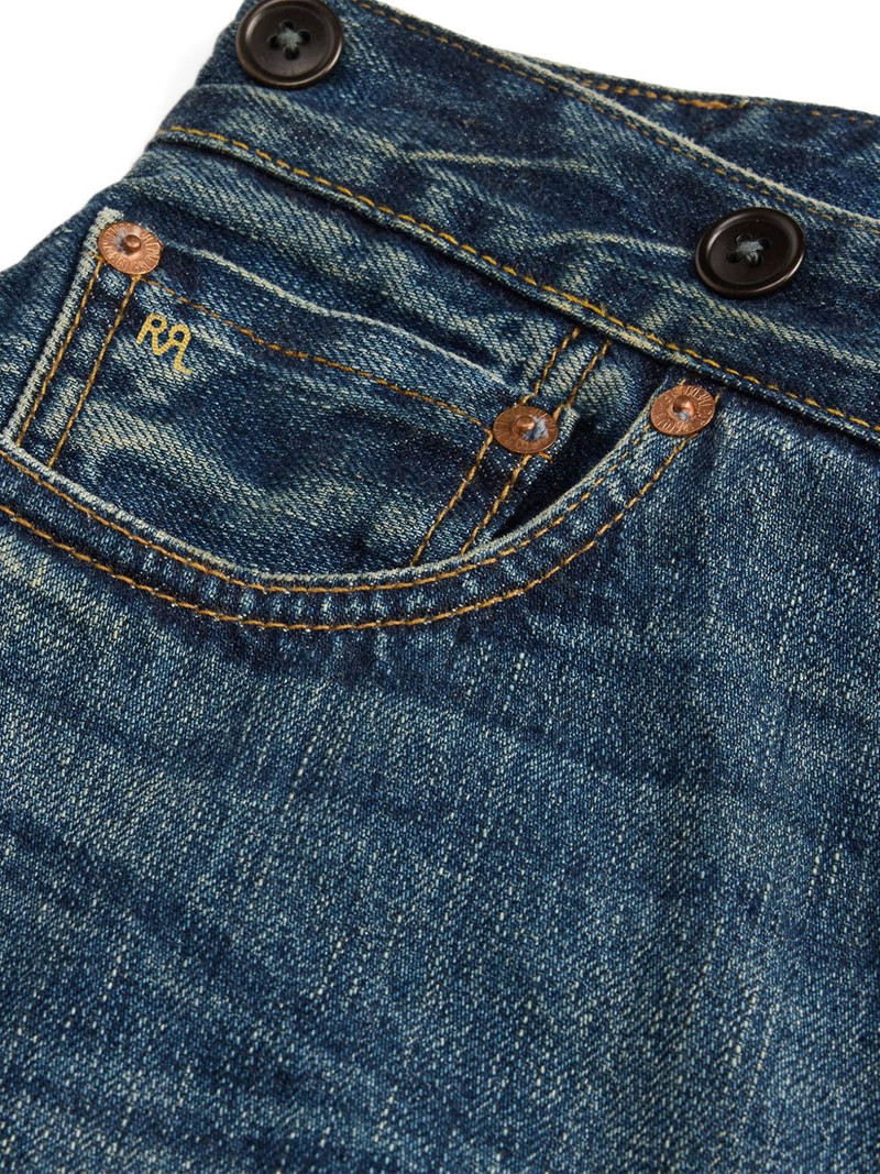denim midi A-Line skirt 5