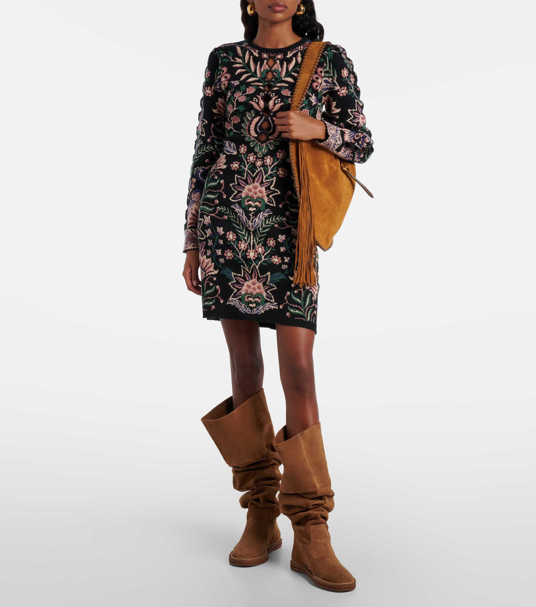 Suede over-the-knee boots - 3