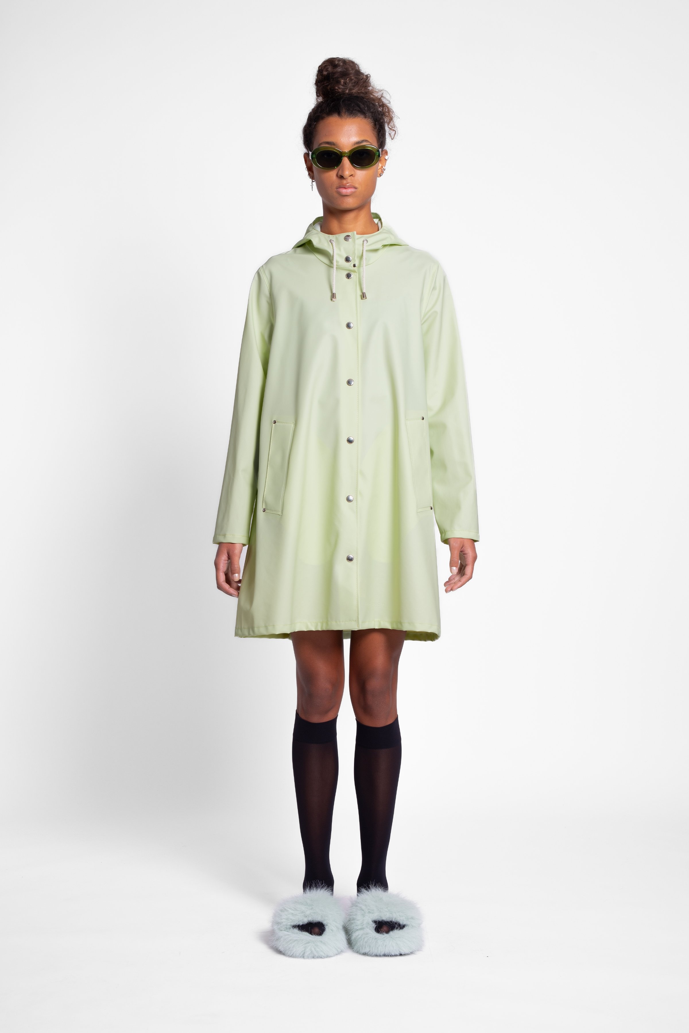 Mosebacke Lightweight Raincoat Seafoam Green - 2