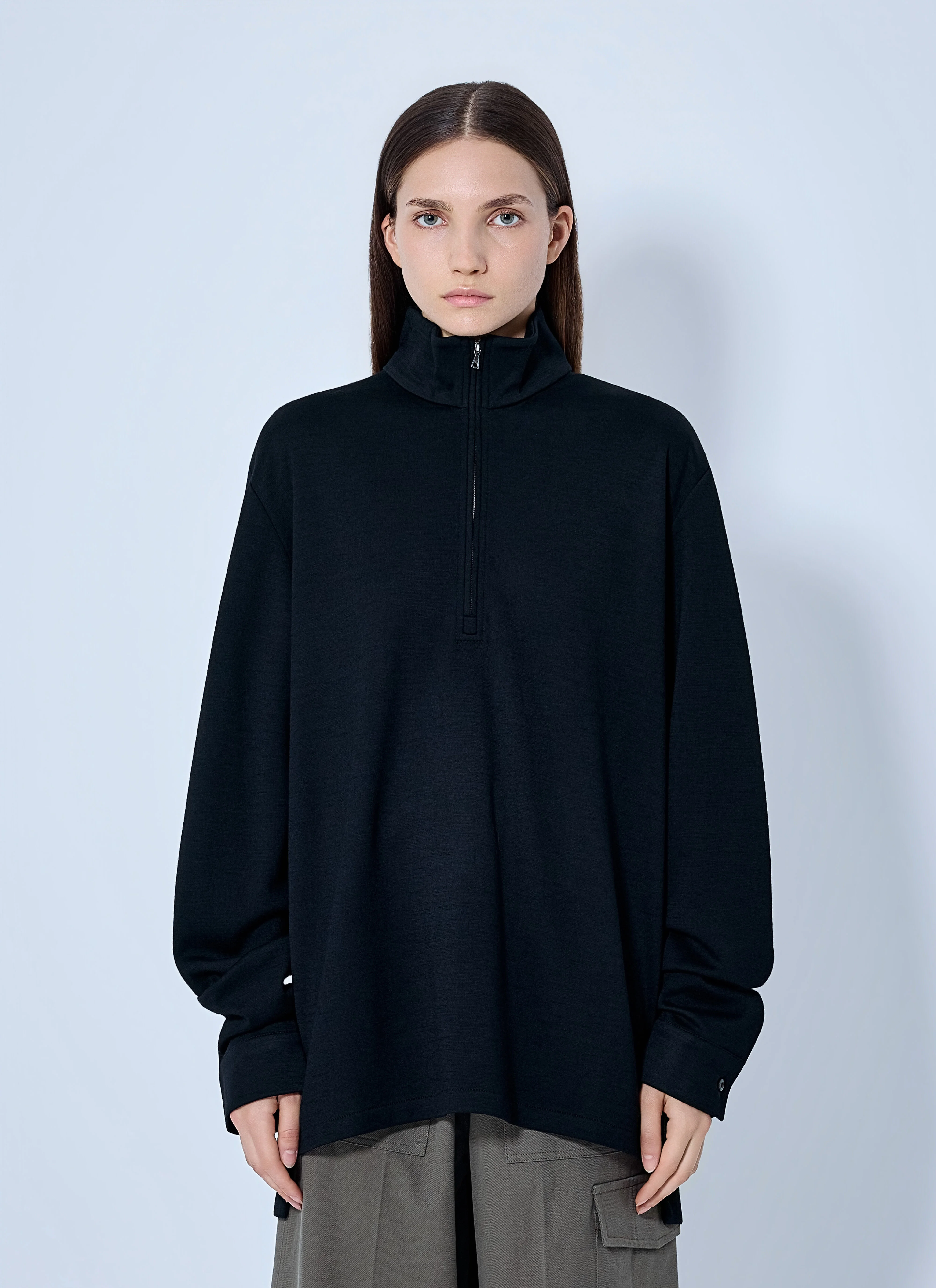 Polar Jogging Virgin Wool Half-Zip Top - 1