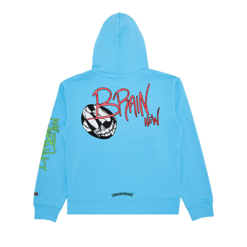 Chrome Hearts Chrome Hearts Matty Boy Brain Hoodie 'Blue' outlook